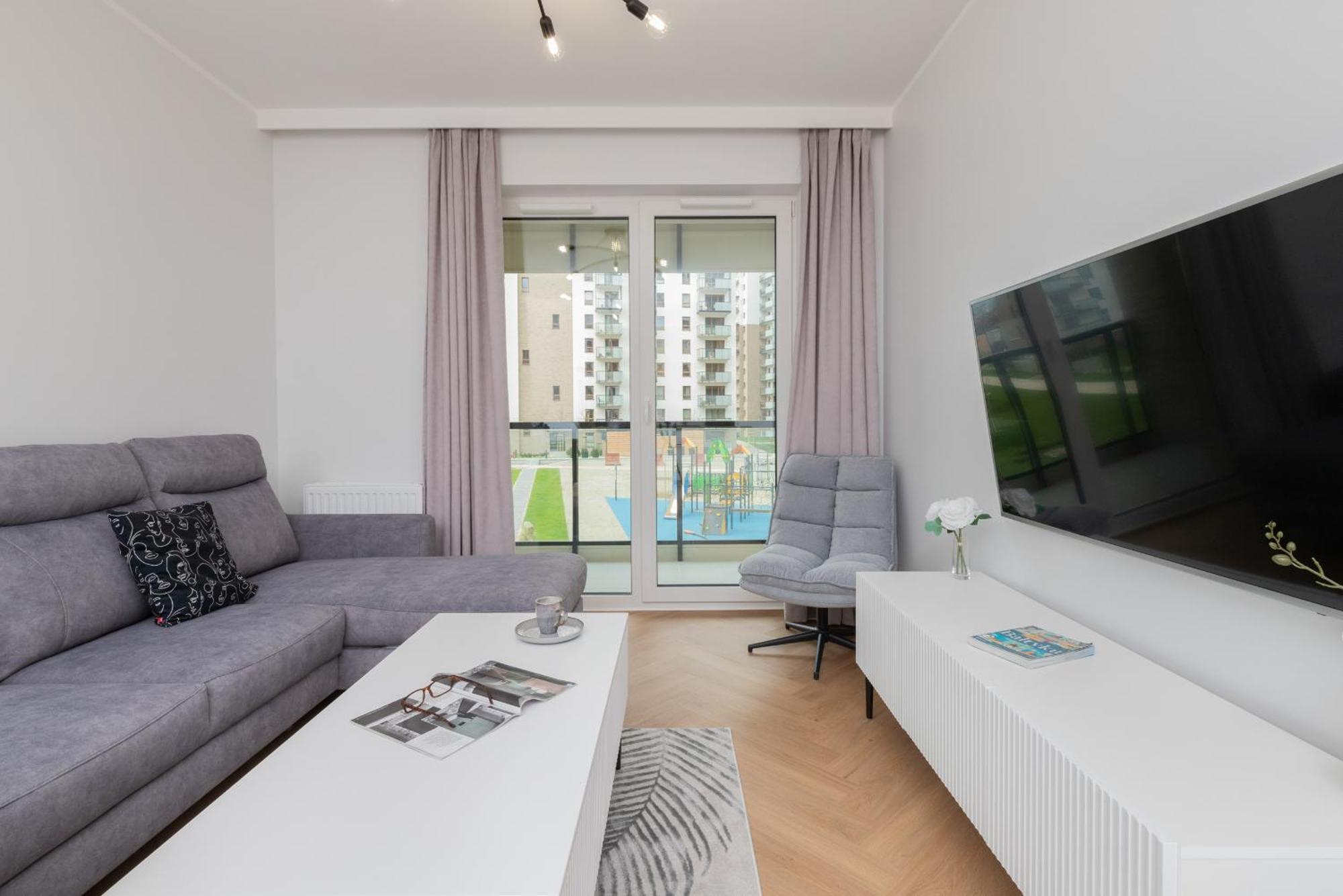 Nowa Letnica Comfortable Apartments With Balcony & Parking Gdansk By Noclegi Renters Eksteriør billede