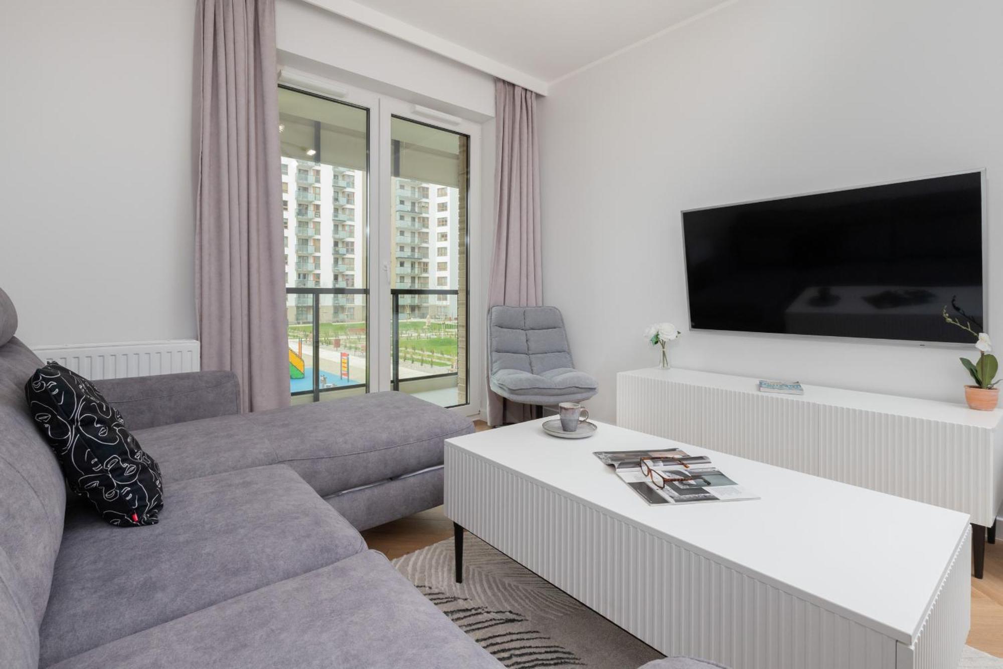 Nowa Letnica Comfortable Apartments With Balcony & Parking Gdansk By Noclegi Renters Eksteriør billede